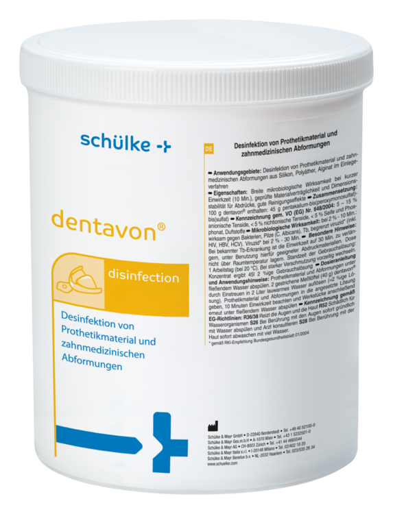 Schülke dentavon Desinfektionsmittel - 900 g Dose