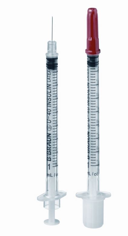 Omnican® 40 Insulinspritze 1 ml mit Kanüle 0,3 mm x 8 mm für 40 I.E. Insulin
