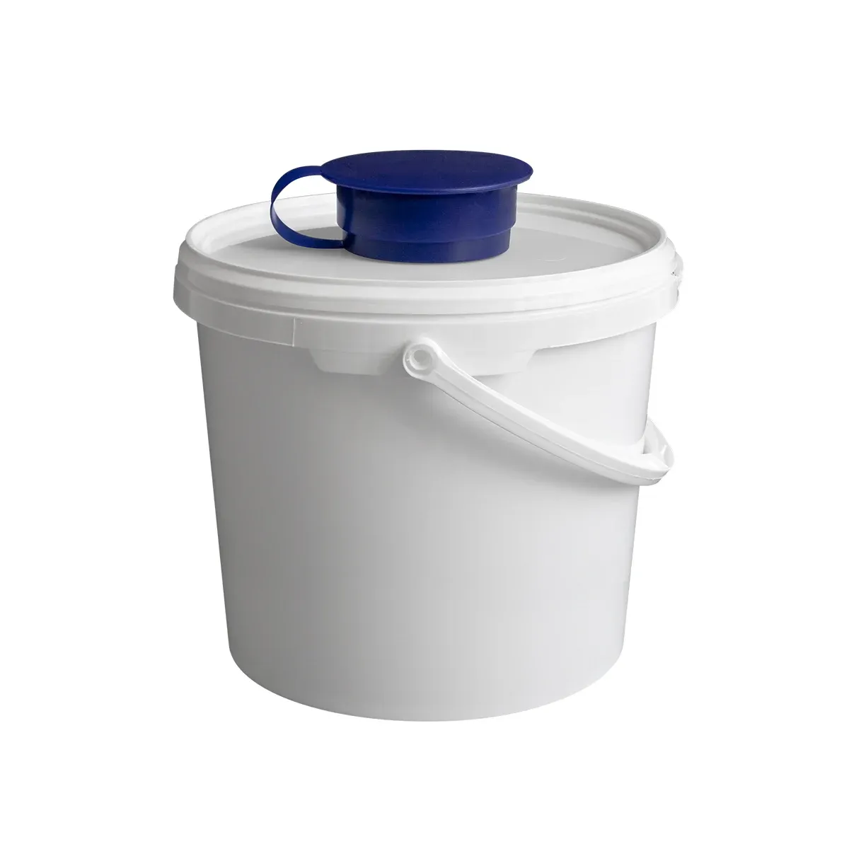Temdex Spender-Eimer 5,7 L Polypropylen, Verschluss blau