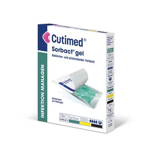 Cutimed Sorbact Gel, mit Hydrogel, antimik.Kompresse,