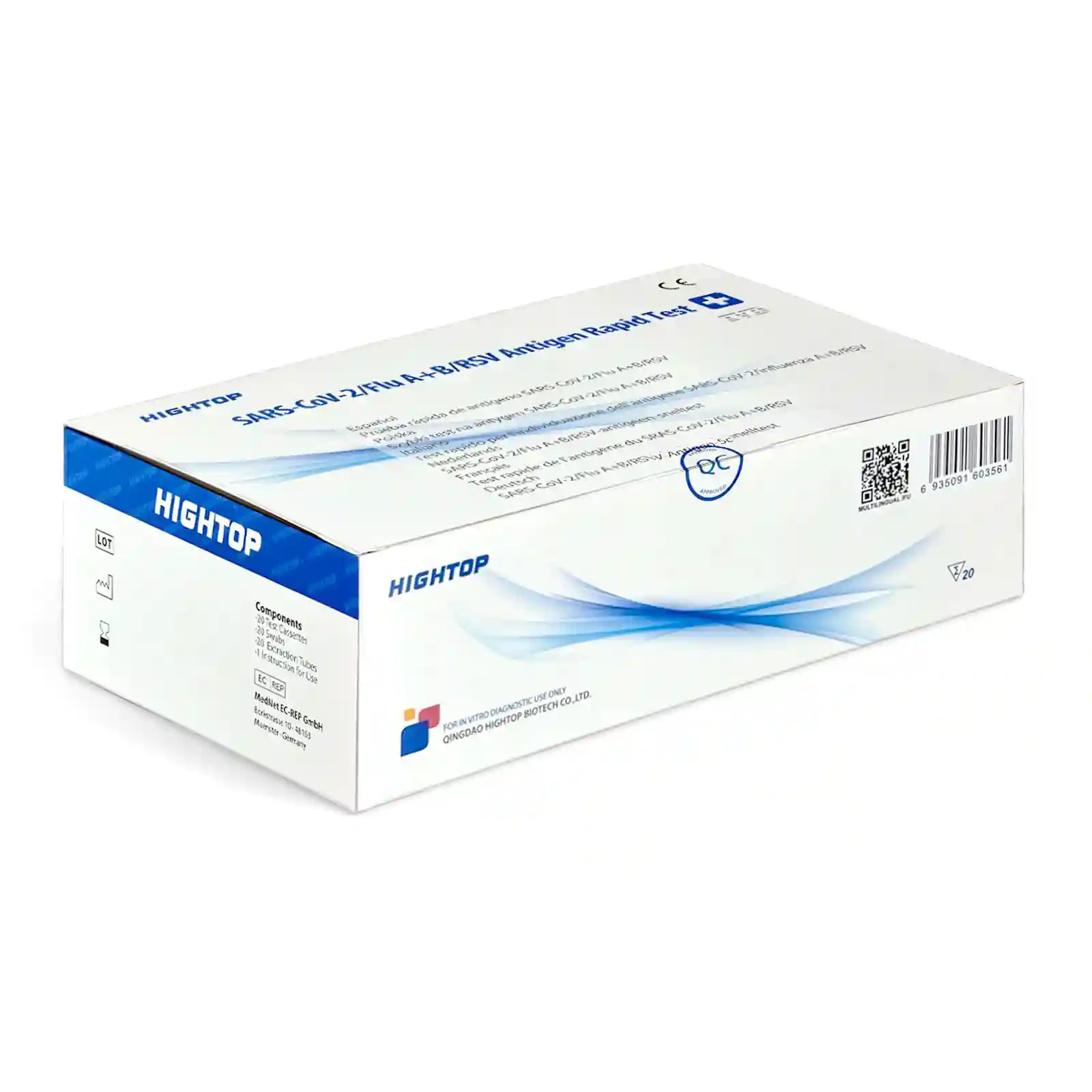 Hightop COMBO4in1 profitest 20er SARS-CoV2 & Flu A+B+RSV Hightop COMBO4in1 profitest 20er SARS-CoV2 & Flu A+B+RSV