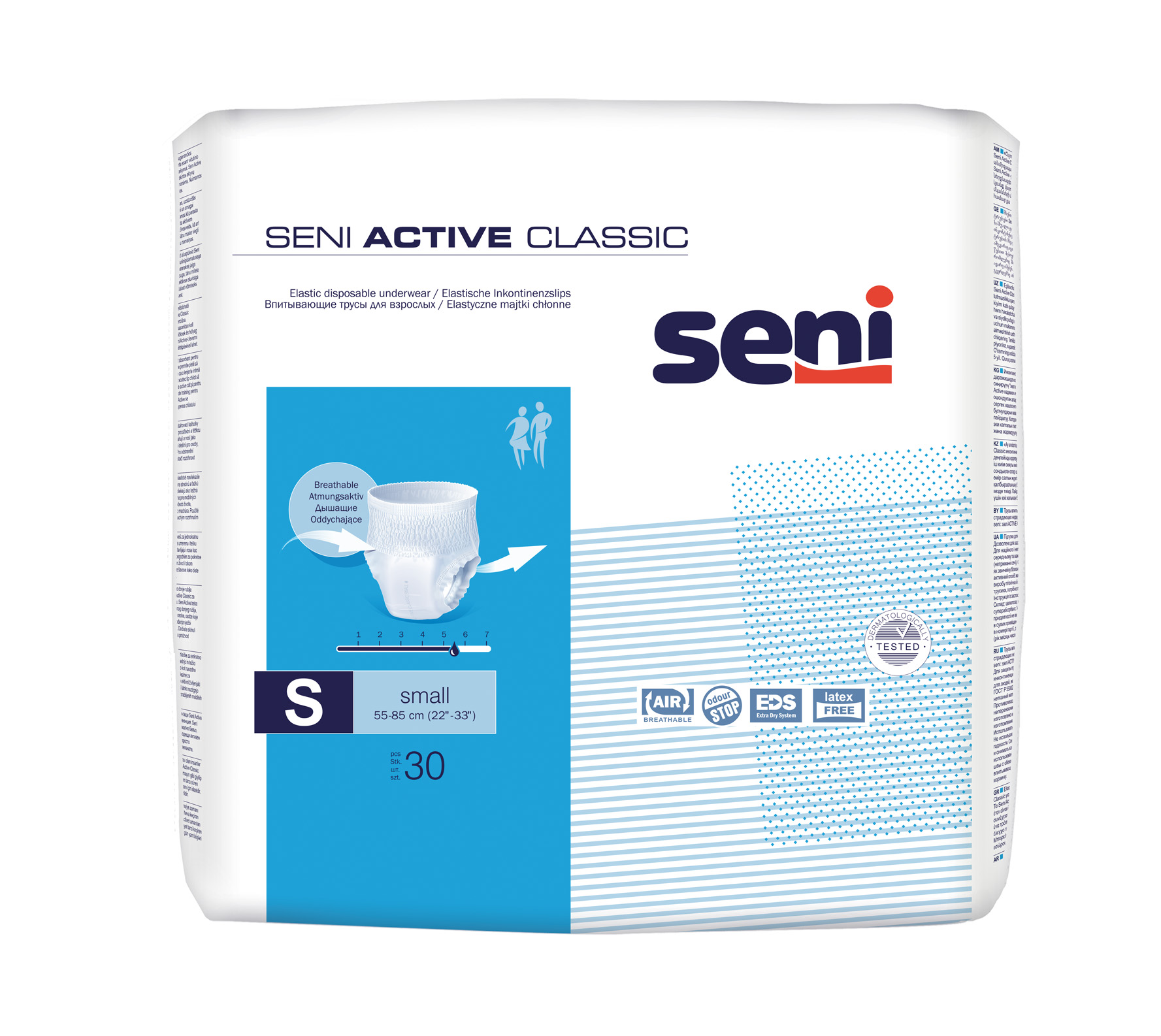 Seni Active Classic elastische Inkontinenzpants Small 30 Stück Seni Active Classic elastische Inkontinenzpants Small 30 Stück
