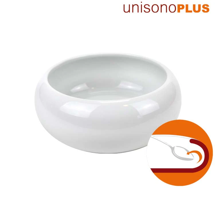 unisonoPLUS Spezial-Schale Porzellan mit Schiebekante flach,