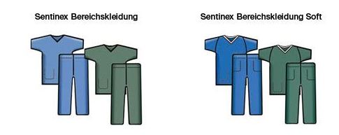 Sentinex Soft Bereichskleidung Hose Größe L, blau, 40 Stk