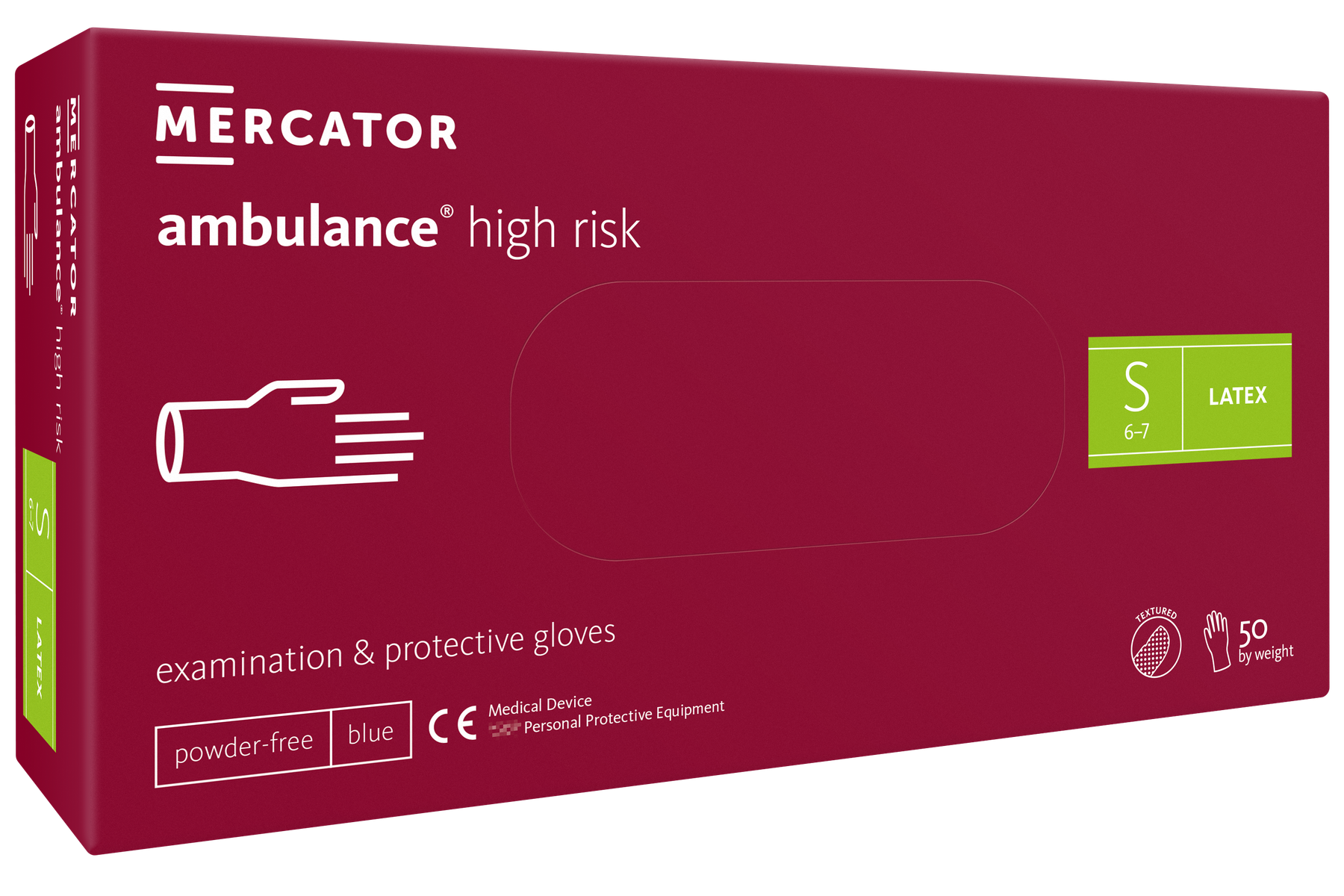 Mercator ambulance high risk Latexhandschuh Gr. S