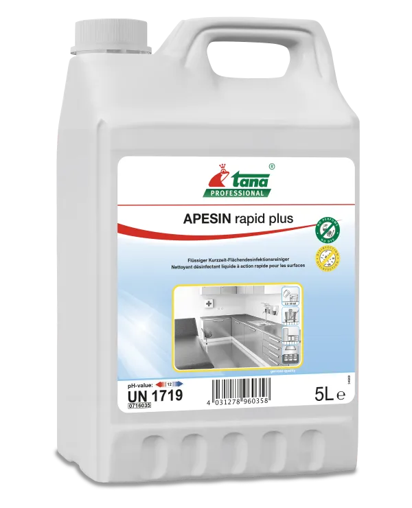 APESIN rapid plus Flüssiger Kurzzeit-Flächendesinfektionsrei APESIN rapid plus Flüssiger Kurzzeit-Flächendesinfektionsrei