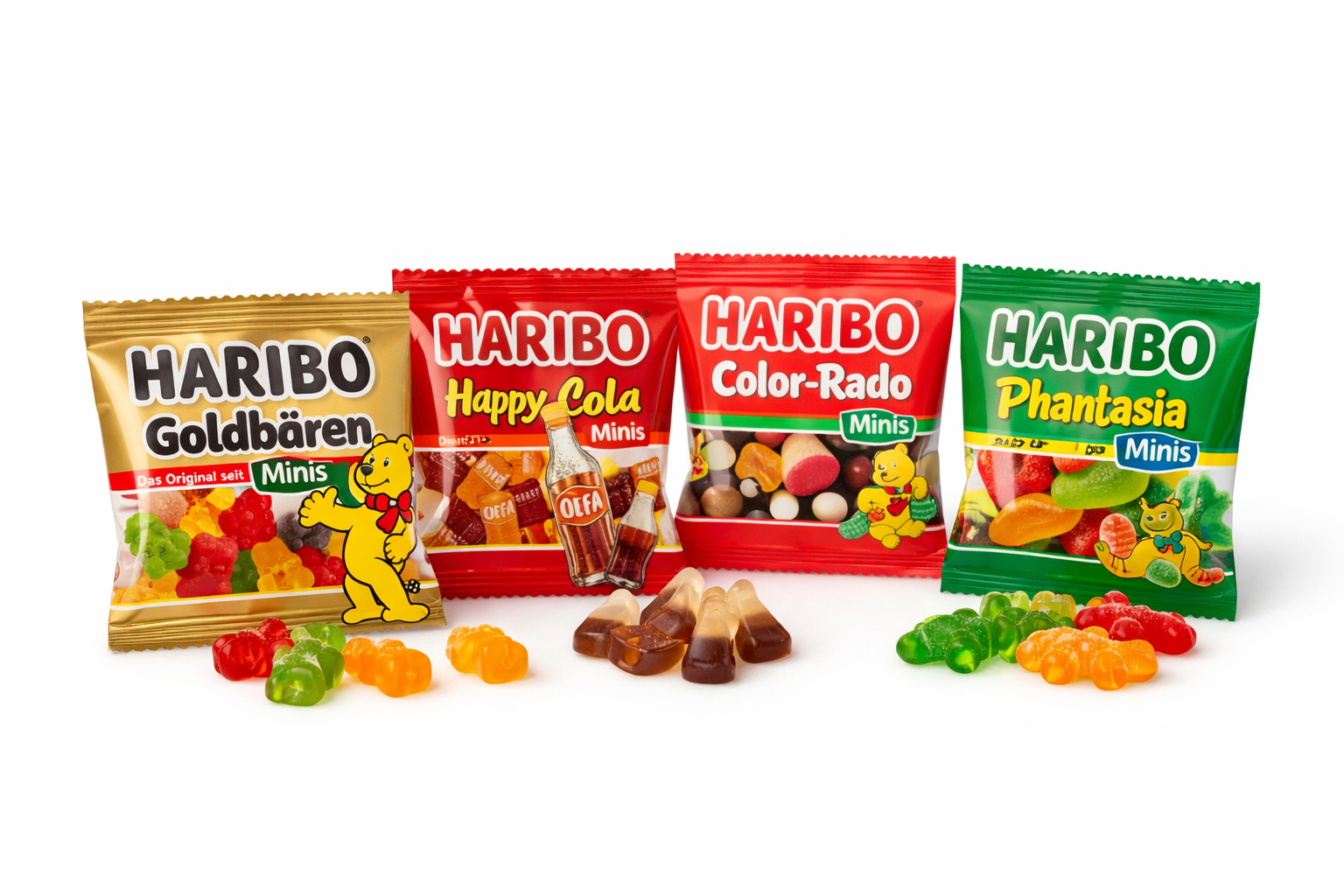 Haribo Fruchtgummi verschiedene Sorten 10-20 g Packung