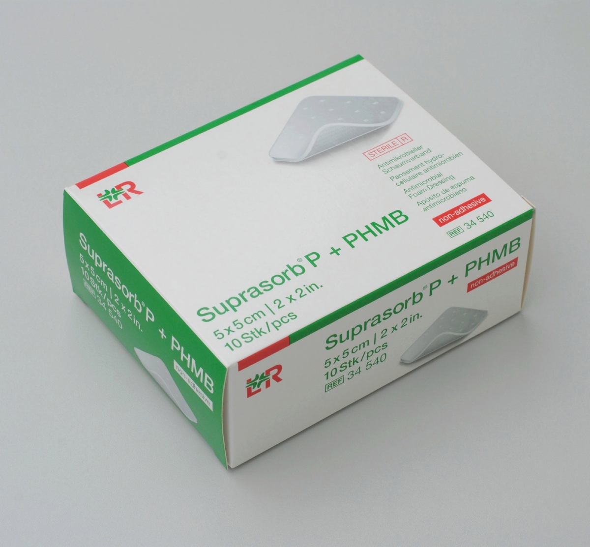 Suprasorb P+PHMB antimikr. Schaumverb. steril, non-adhesive, 10x20cm, 5 Stück