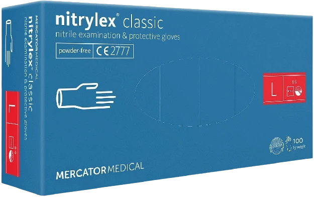 Mercator Nitrylex Classic-Nitril Handschuh Weiß