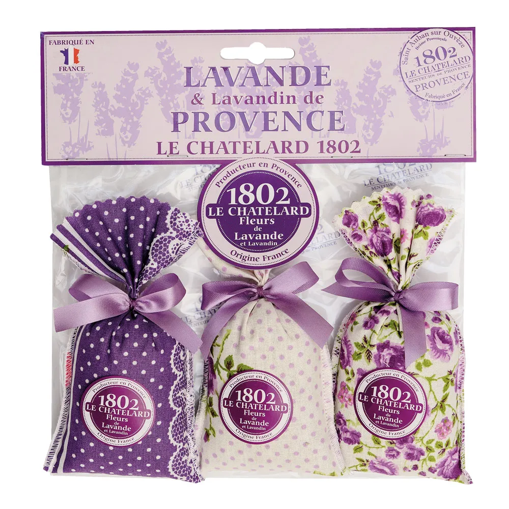 Lavendel-Duftsäckchen (3-teiliges Set)