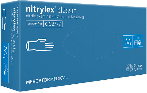Mercator Nitrylex Classic-Nitril Premium Handschuh Blau