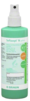 Softasept N  250ml gefärbt alkoh. Hautdesinf. Sprühflasche