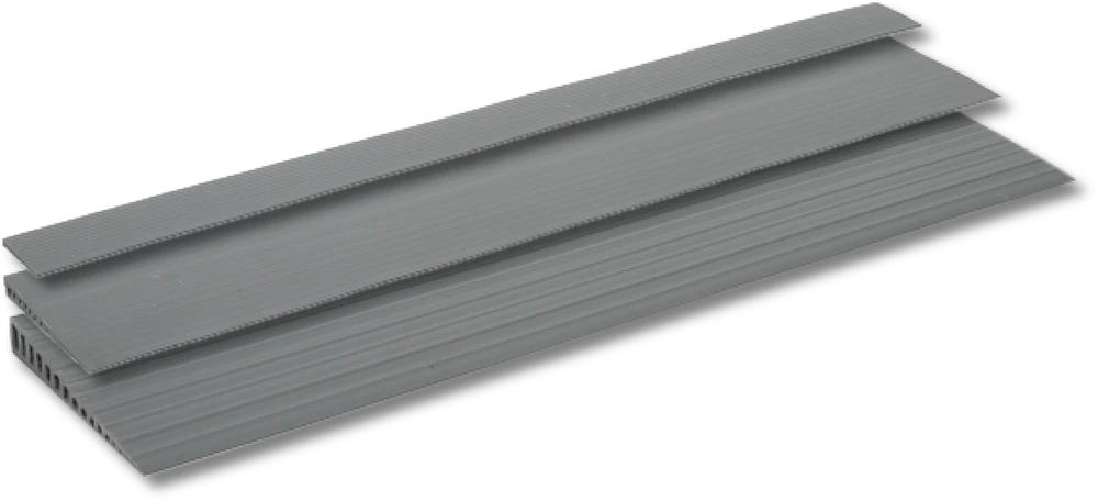Gummirampe, grau, mit Klebeband, 10 x 100 x 900 mm, HMV 22.5