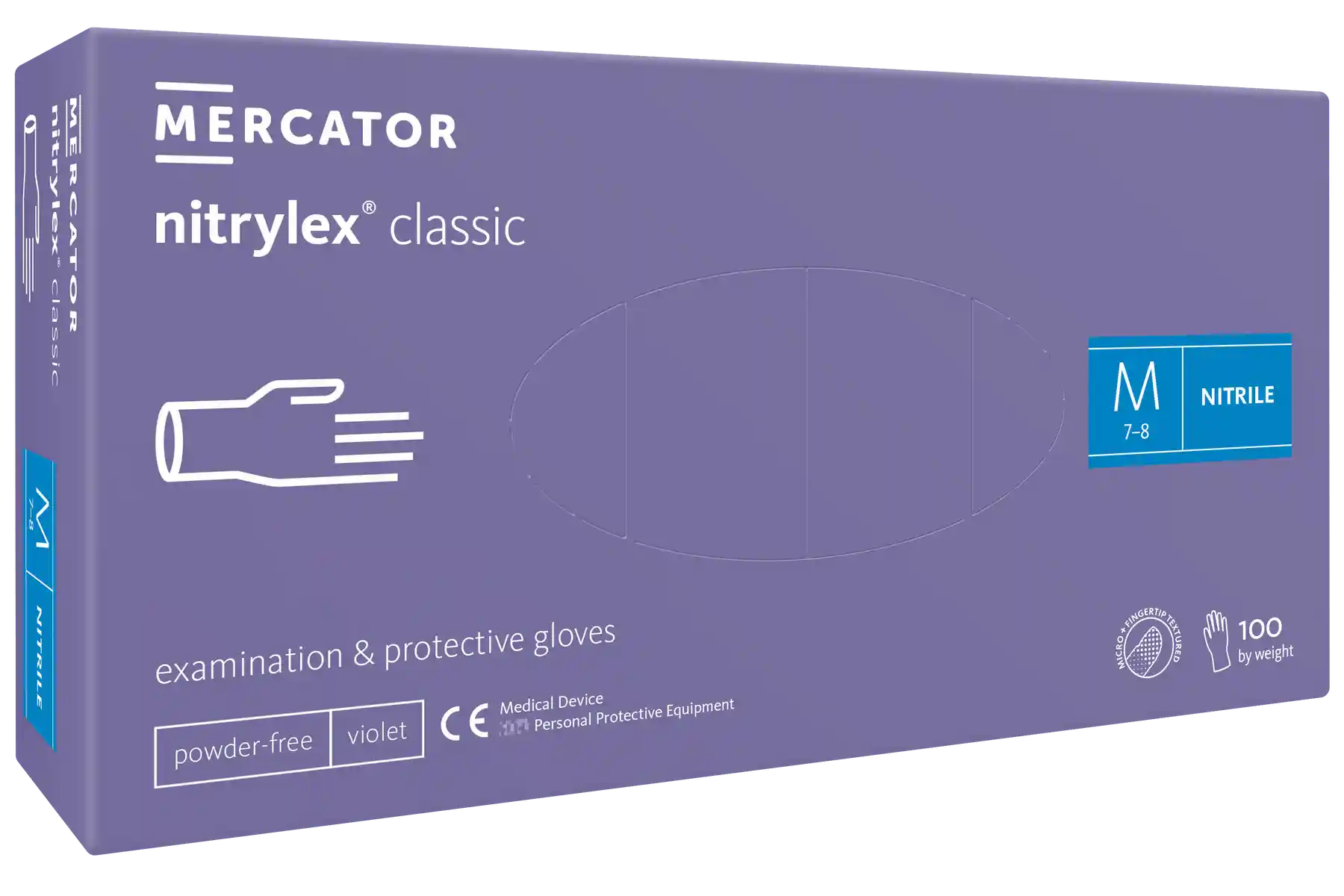 Mercator nitrylex classic violet a100 Gr. L