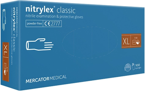 Mercator Nitrylex Classic-Nitril Premium Handschuh Blau