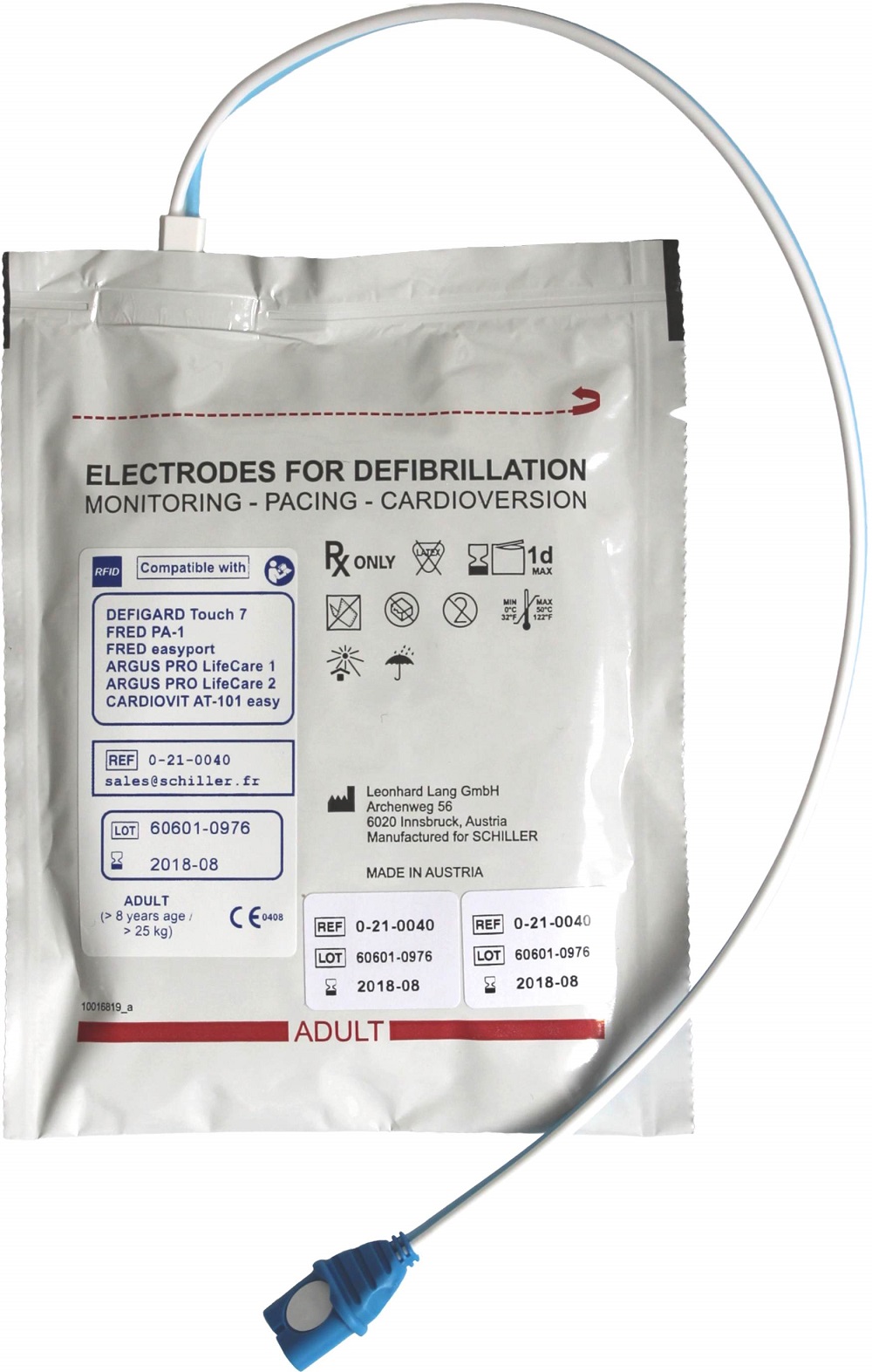 Schiller FRED-PA1 AED Ersatz-Elektroden für Erwachsene