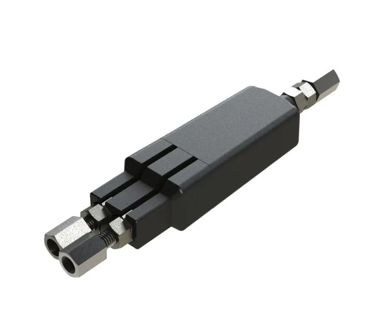 Bowdenzugweiche mit Einstellschrauben Bowdenzugweiche mit Einstellschrauben