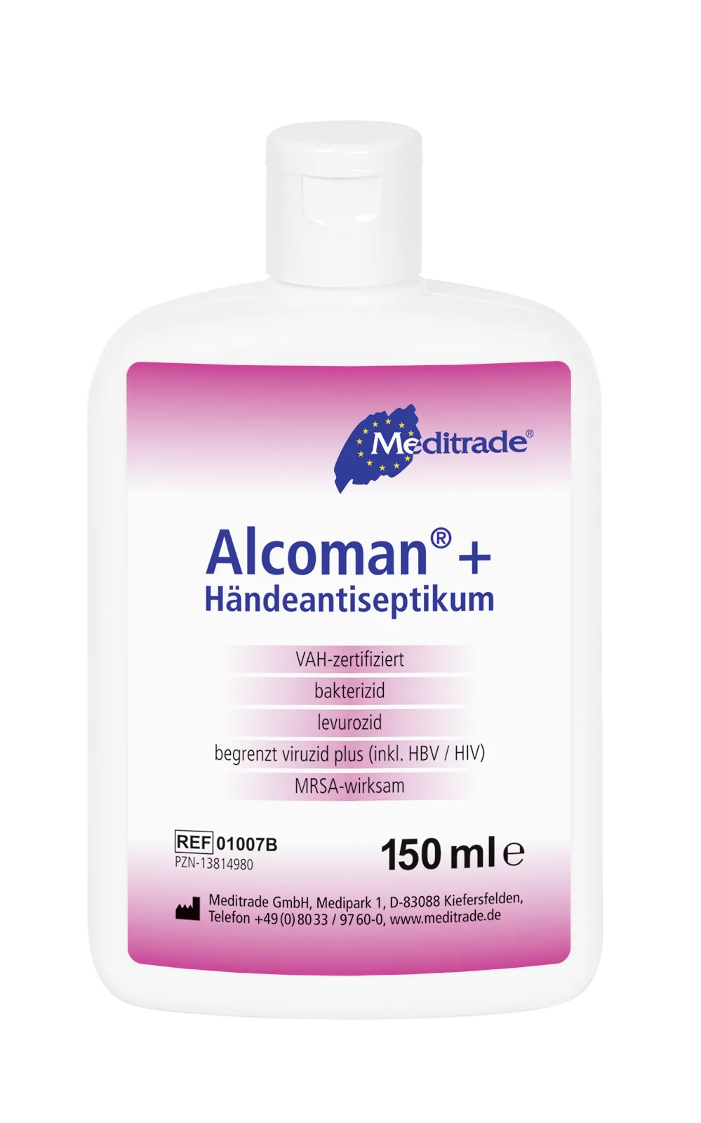 Alcoman+® Händedesinfektion, 150 ml Alcoman+® Händedesinfektion, 150 ml