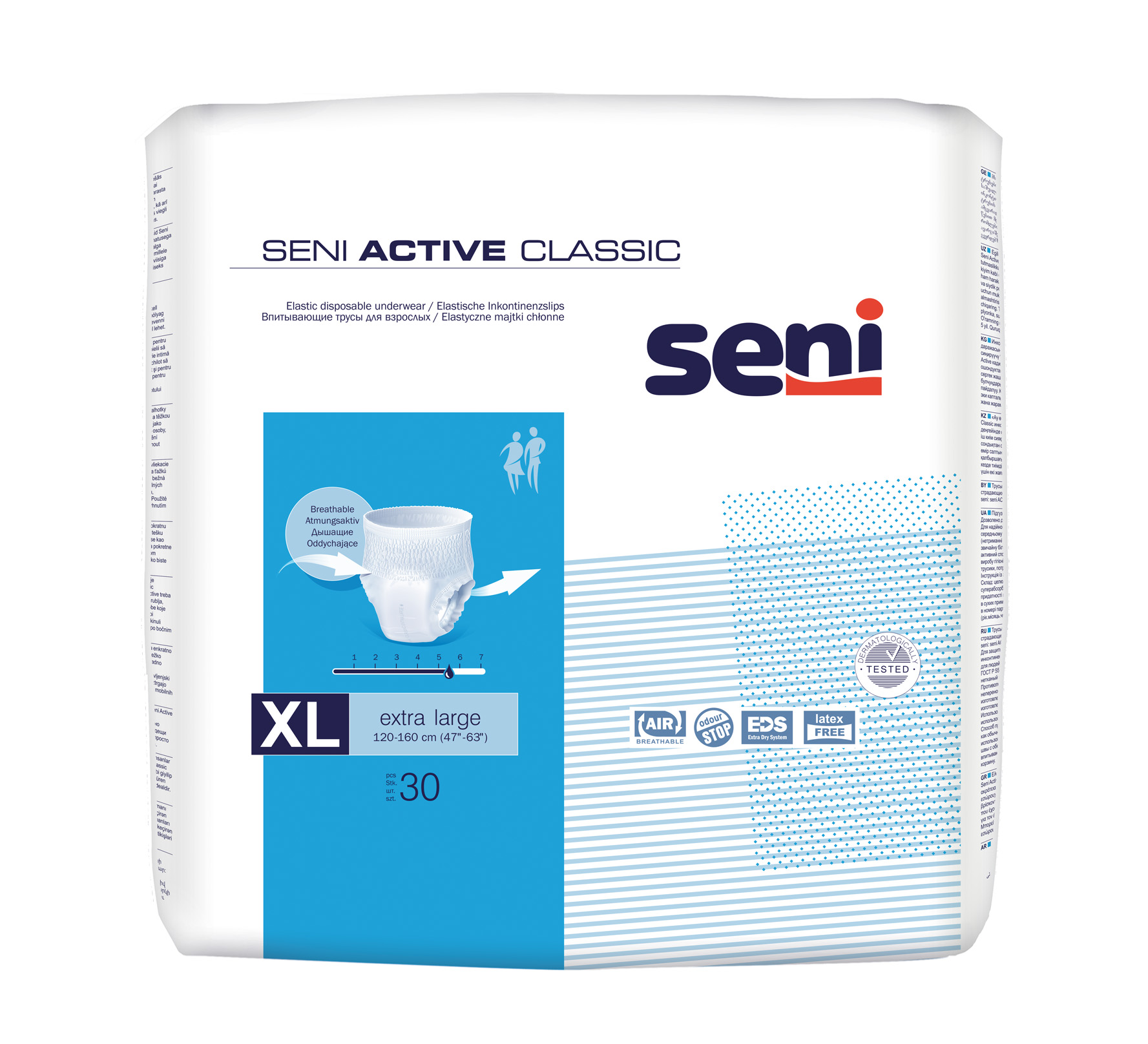 Seni Active Classic elastische Inkontinenzpants Extra Large 30 Stück