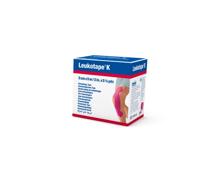 Leukotape® K Kinesio Tape Fixierbinde Pink 5 m x 5 cm Leukotape® K Kinesio Tape Fixierbinde Pink 5 m x 5 cm