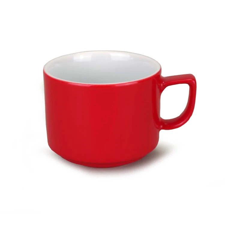 unisonoPLUS Stapelbare Tasse 200ml, vollfarbig rot