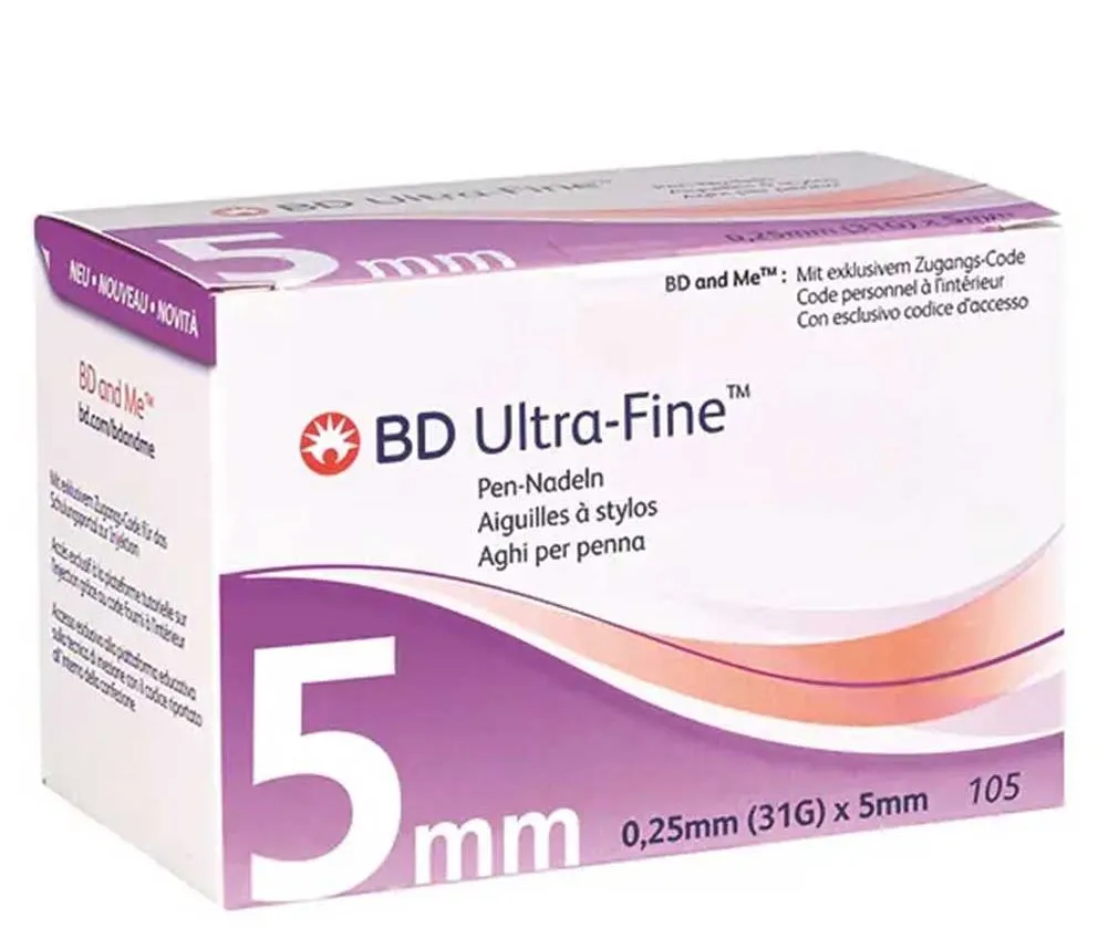 BD Ultra-Fine Pen-Nadeln 5mm 31G / 105 Stück