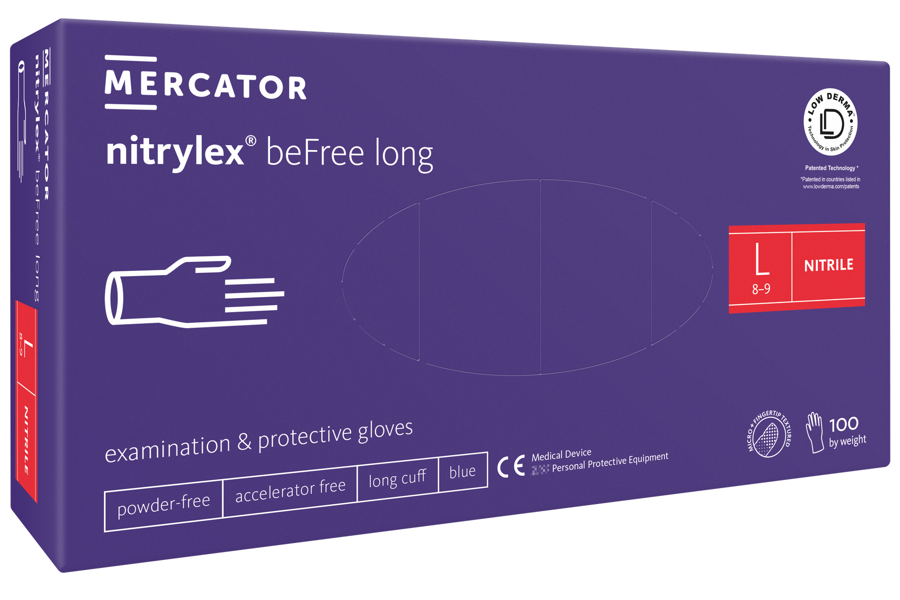 Mercator nitrylex® beFree long Gr. L