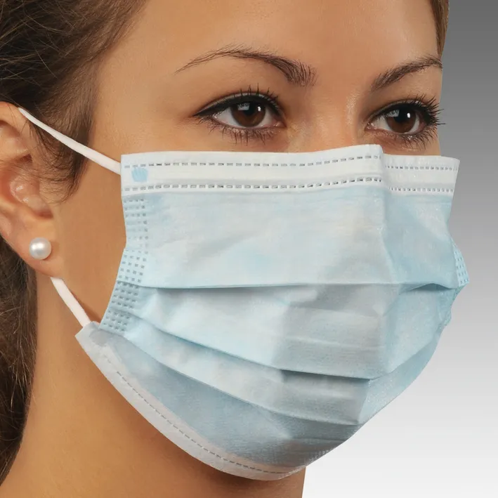 Mund- und Nasenmasken blau 50 Stück