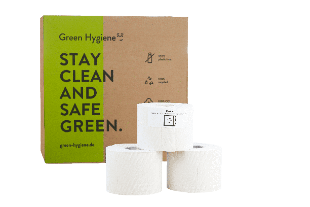 Green Hygiene® KORDULA Toilettenpapier Kleinrolle, 3-lagig