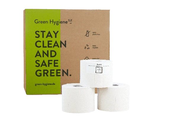 Green Hygiene® KORDULA Toilettenpapier Kleinrolle, 3-lagig Green Hygiene® KORDULA Toilettenpapier Kleinrolle, 3-lagig