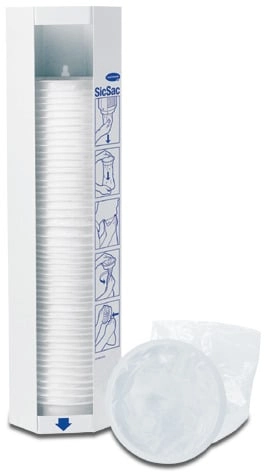 SicSac Spuckbeutel Spender, 13 x 47cm SicSac Spuckbeutel Spender, 13 x 47cm