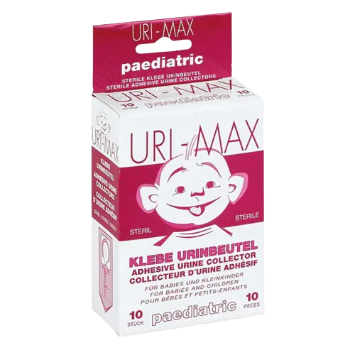 Urimax Kinder-Urinklebebeutel AP 10 steril f. Jungen + Mädchen