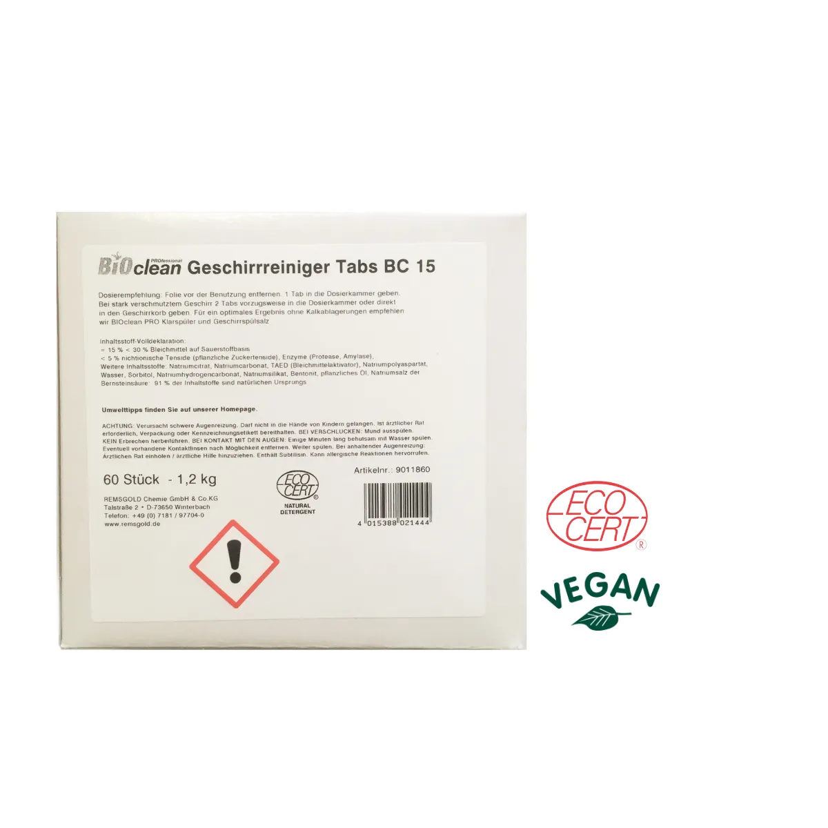 BCP Geschirrreiniger Tabs 20 g BC 15, 60 Tabs / Schachtel