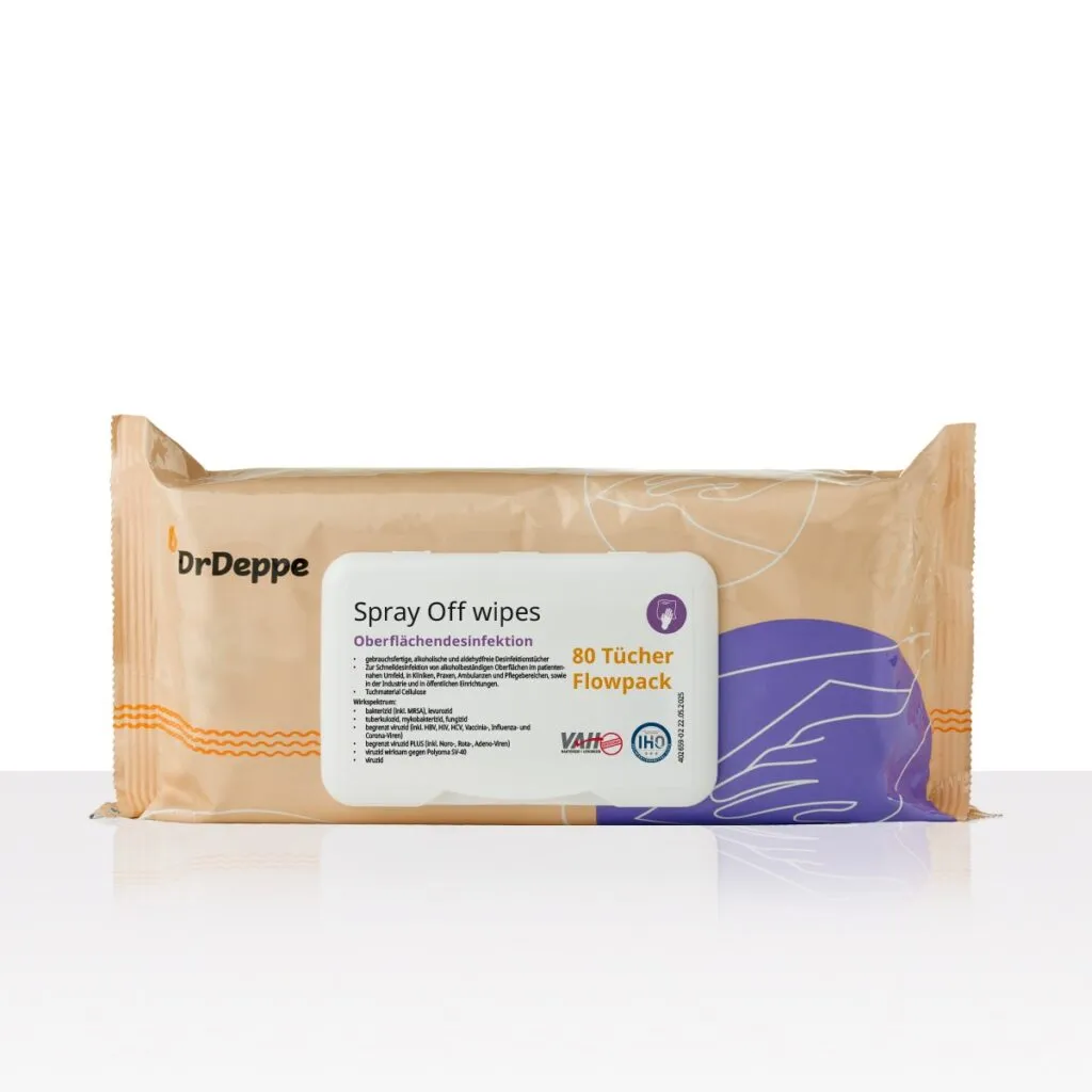 DrDeppe SprayOff wipes - Flowpack 80 Tücher (m. LID)