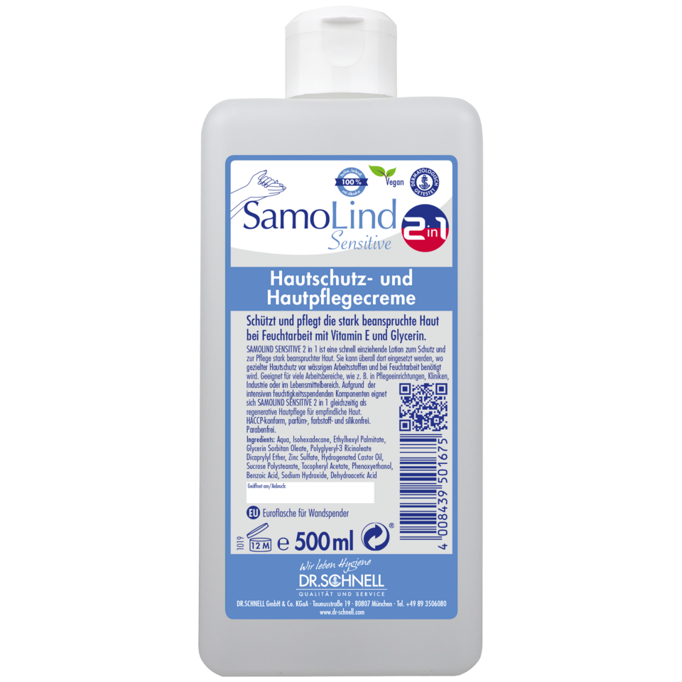 SAMOLIND SENSITIVE 2IN1 Spenderflasche EURO 500 ml