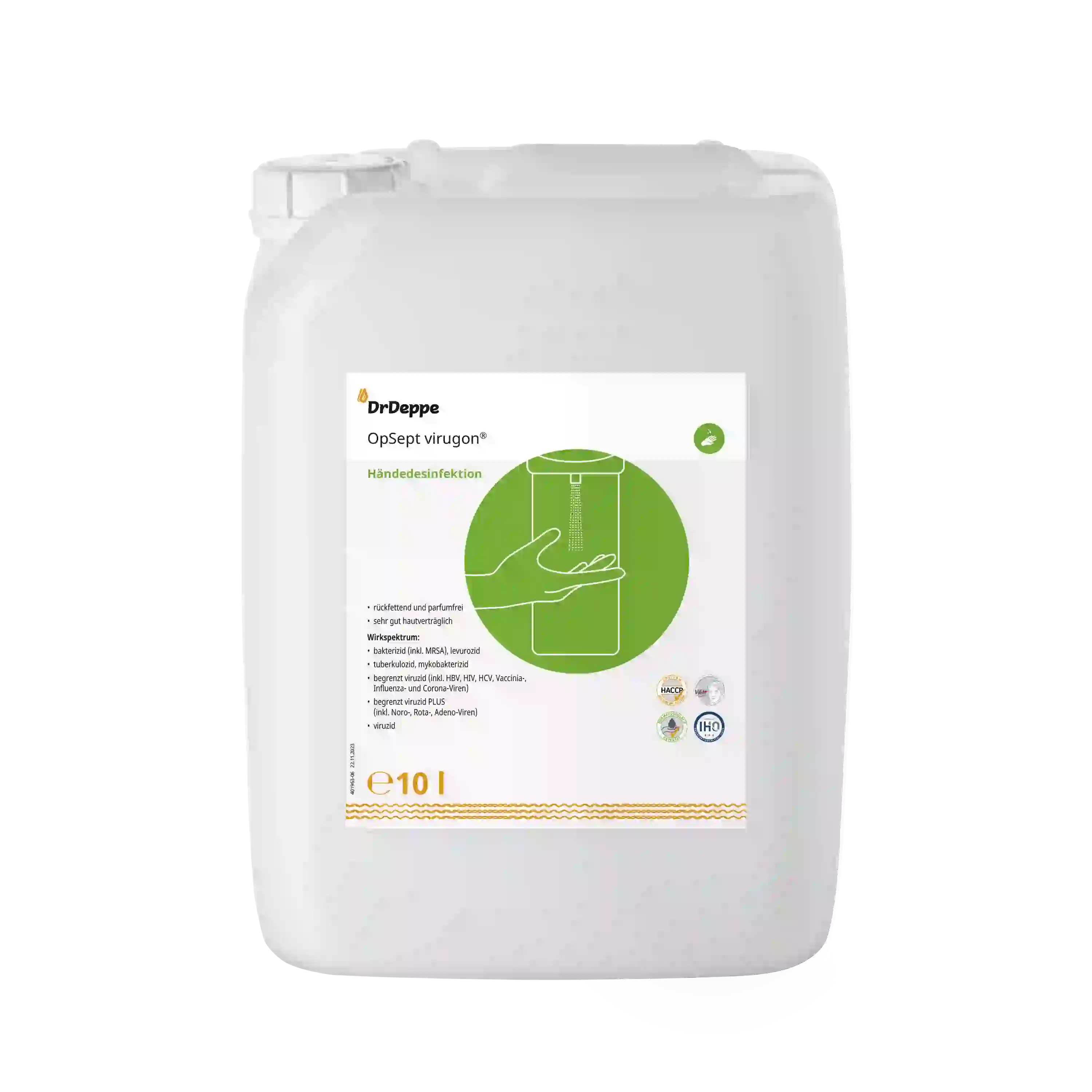 DrDeppe OPSept Virugon Händedesinfektion 10 L DrDeppe OPSept Virugon Händedesinfektion 10 L