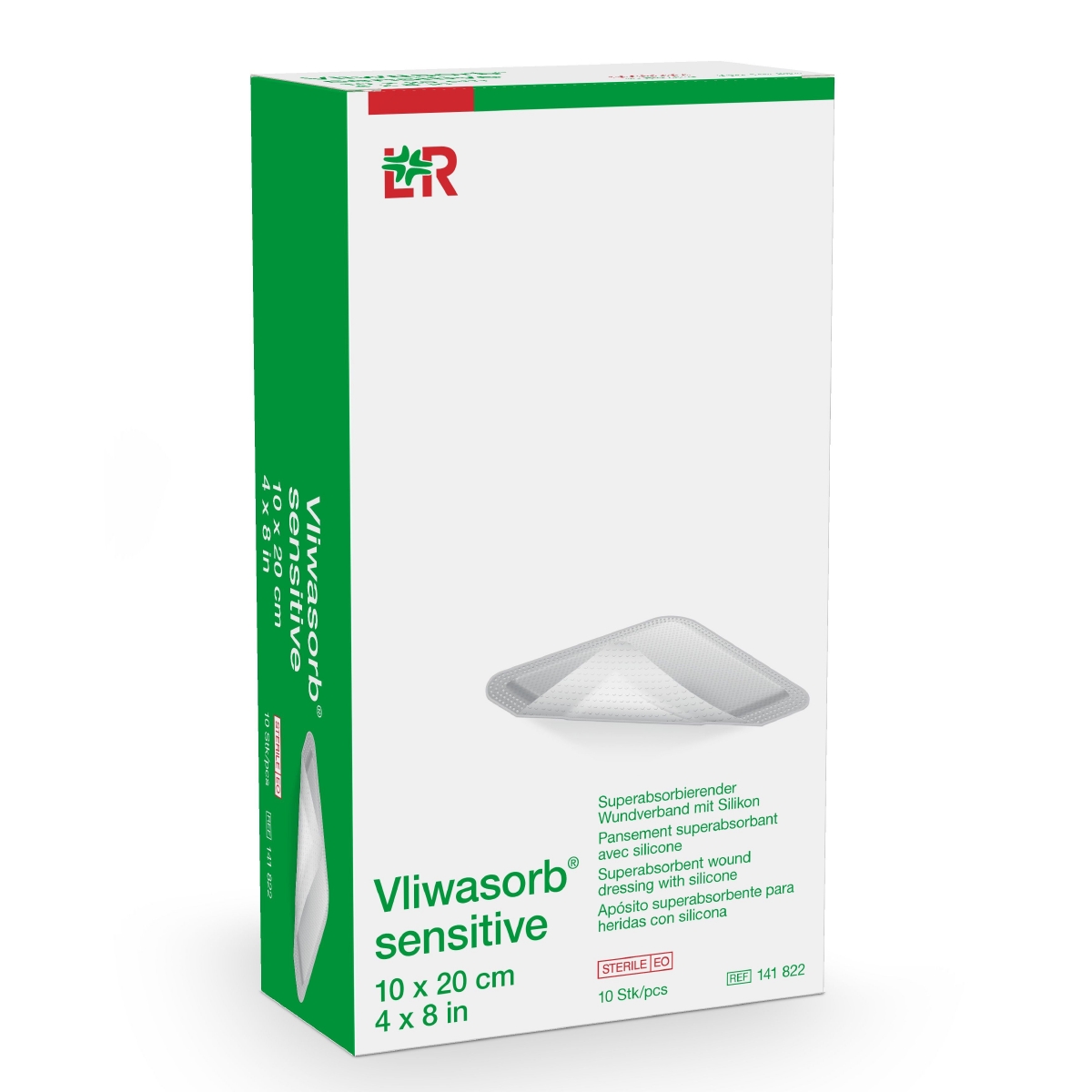 Vliwasorb® sensitive superabsorbierender Wundverband 10 cm x 20 cm