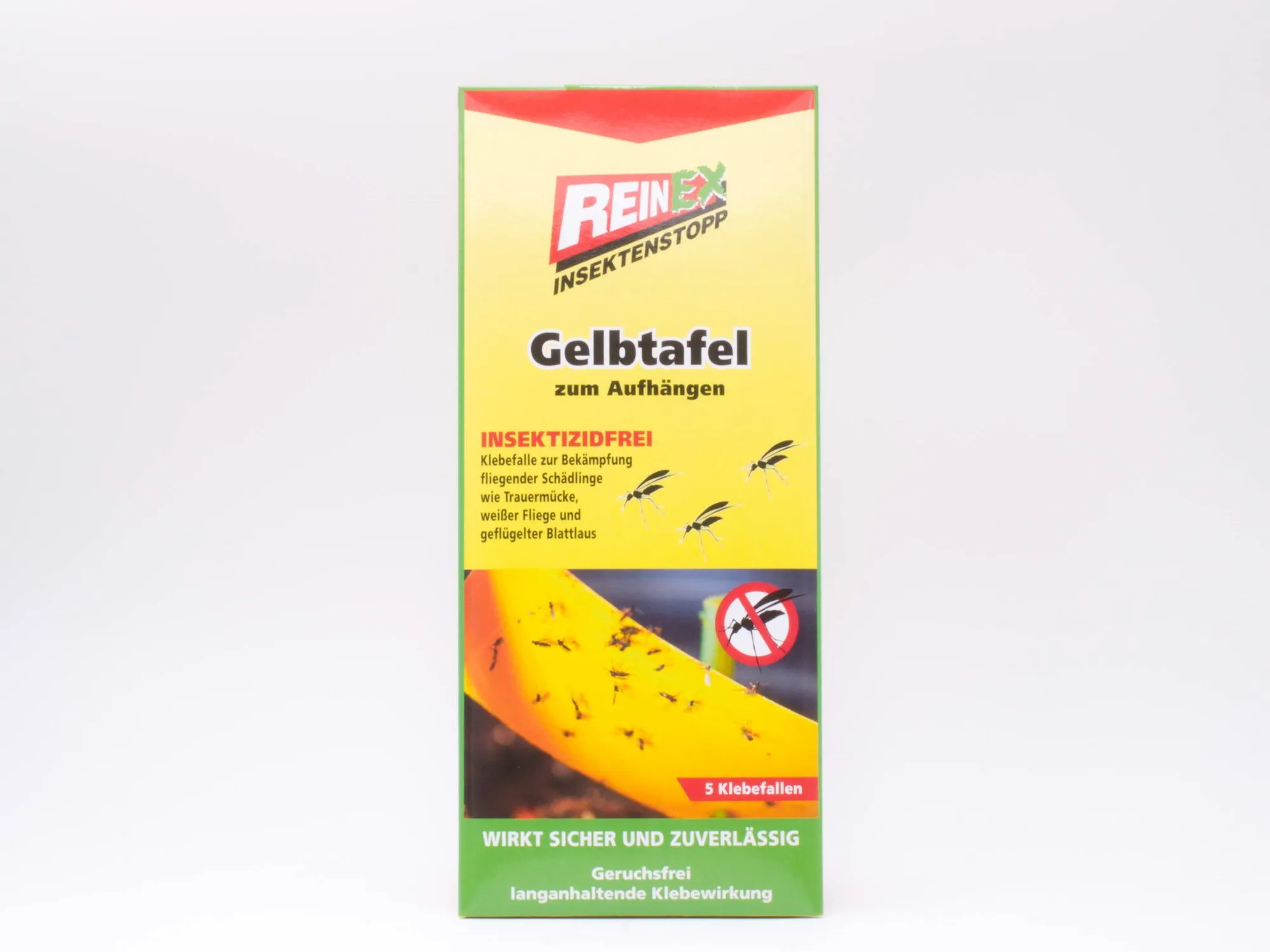 Gelbtafel zum Aufhängen insektitzidfrei 5-er