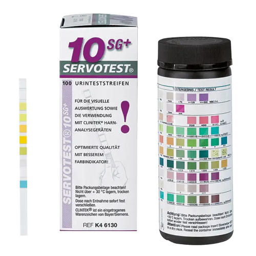 Servotest 11 Urinteststreifen AP 100 Protein/Glucose/PH-Wert/Ascorbin