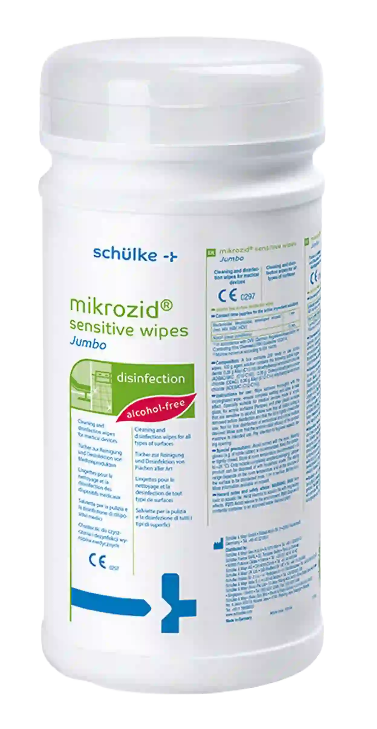 Schülke mikrozid sensitive wipes Spenderd. Jumbo 200 Tücher