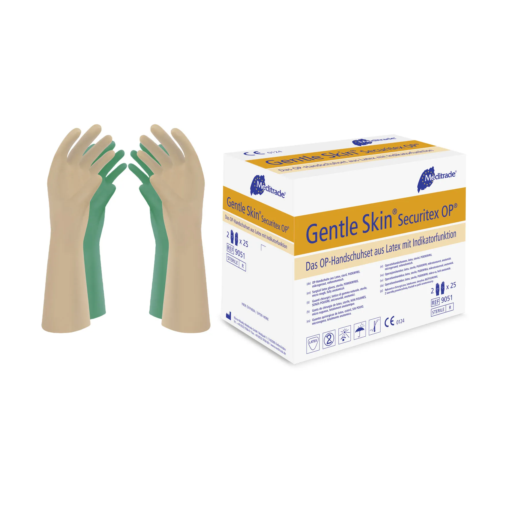 Gentle Skin® Securitex® OP, Handschuhset aus Latex Gentle Skin® Securitex® OP, Handschuhset aus Latex