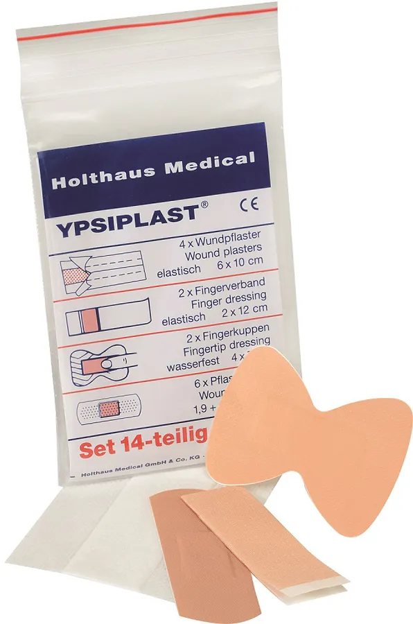 YPSIPLAST® Pflasterset, DIN 14-teilig YPSIPLAST® Pflasterset, DIN 14-teilig