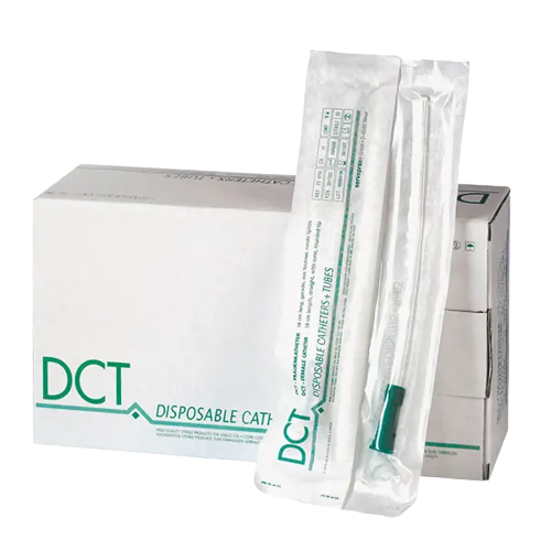 DCT Frauenkatheter CH10 gerade 18cm mit Trichter, seitl. Augen