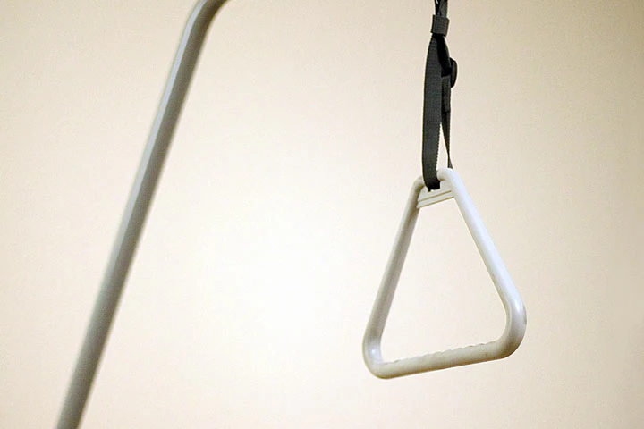 Aufrichter mit Griff - lichtgrau