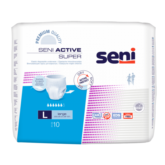 Seni Active Super elastische Inkontinenzpants Small 10 Stück