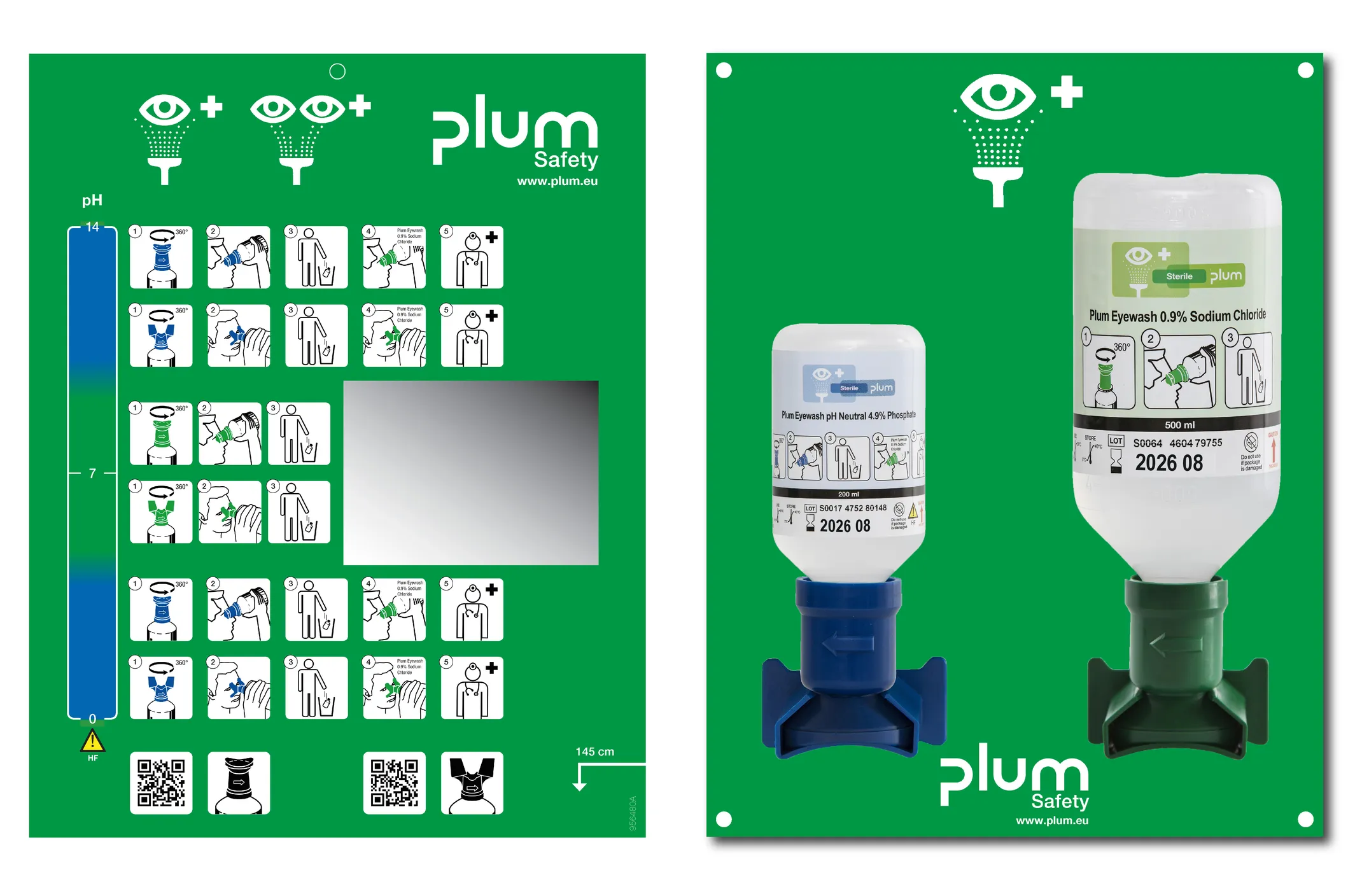 Plum Combi Station - Eyewash pH Neutral + Sodium Chloride