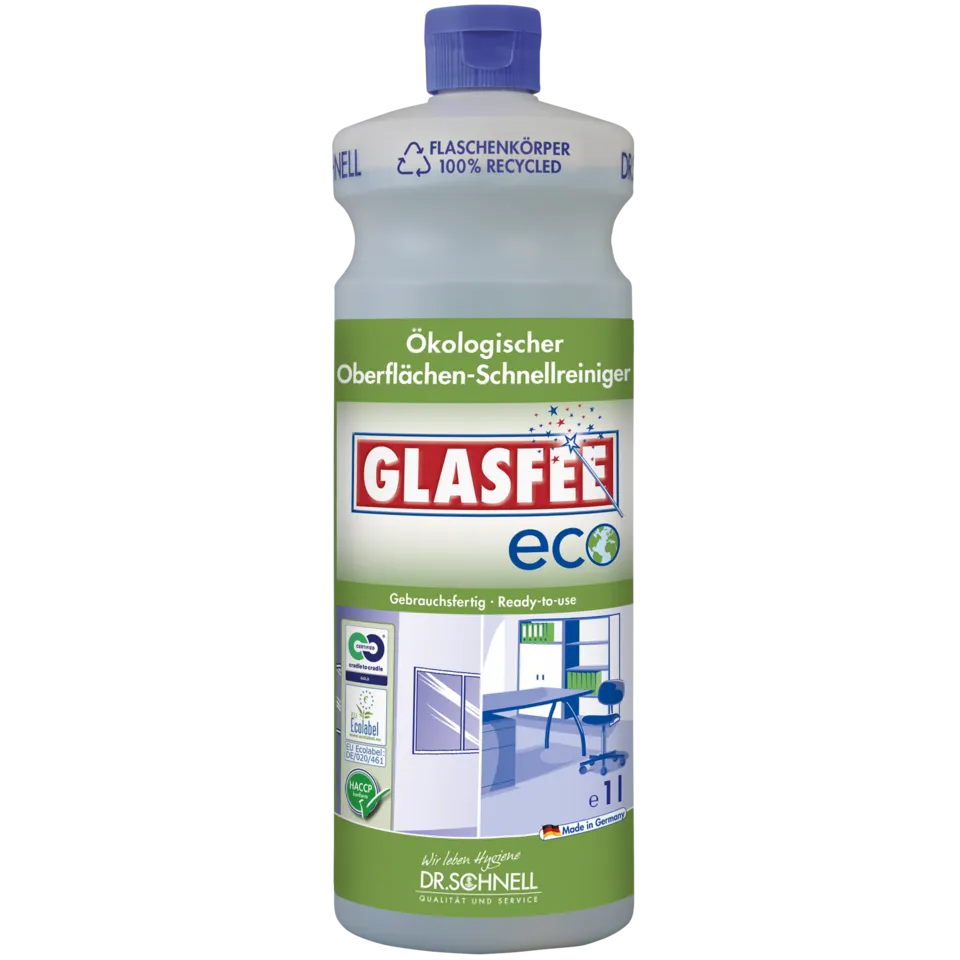 GLASFEE ECO Gebrauchsfertiger, ökologischer Oberflächen-Schnellreiniger