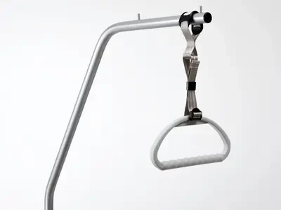 Rundrohr Aufrichter Grau +Haltegriff