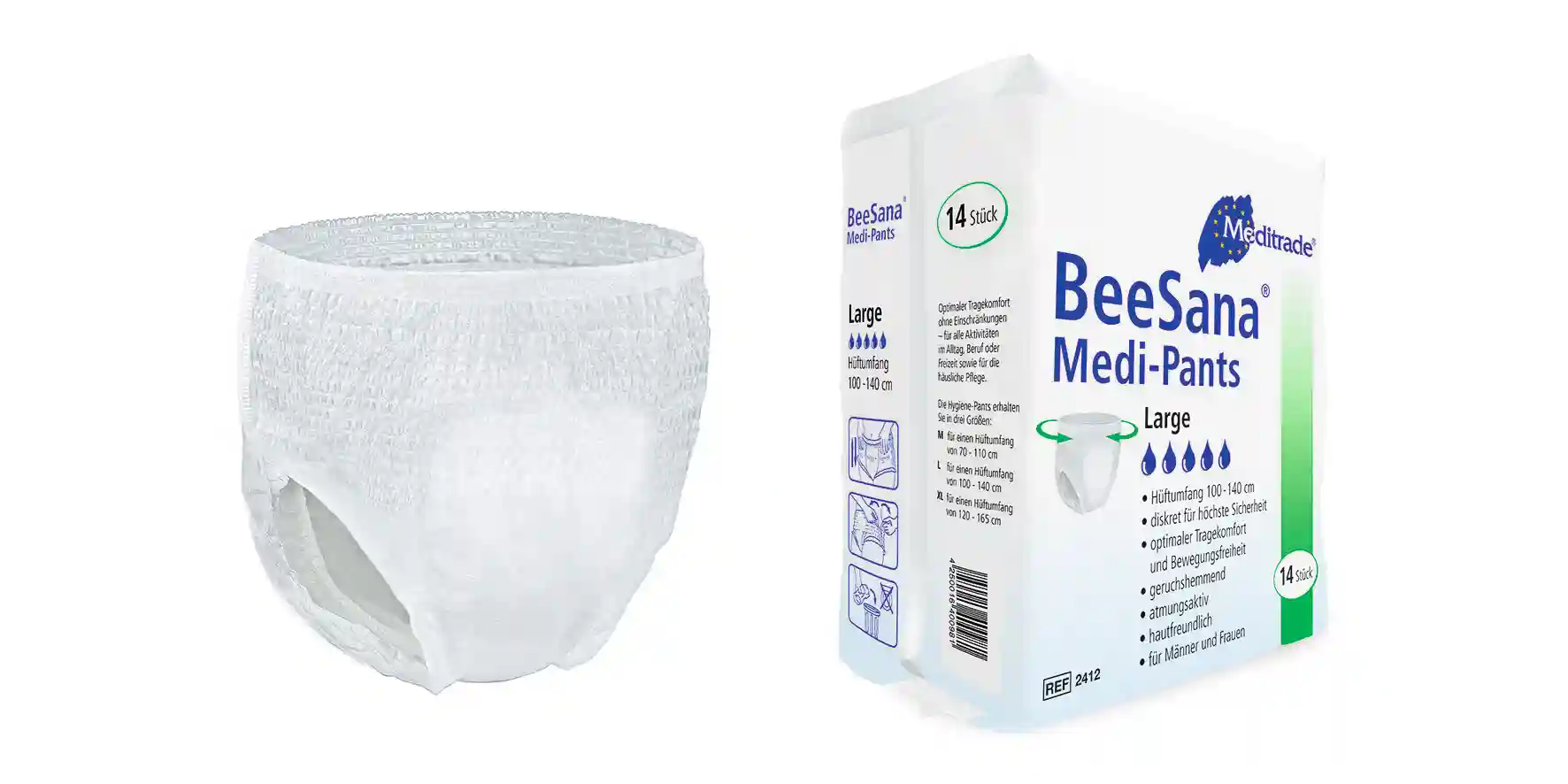 Meditrade Medi-Pants Einweghose Gr. X-Large