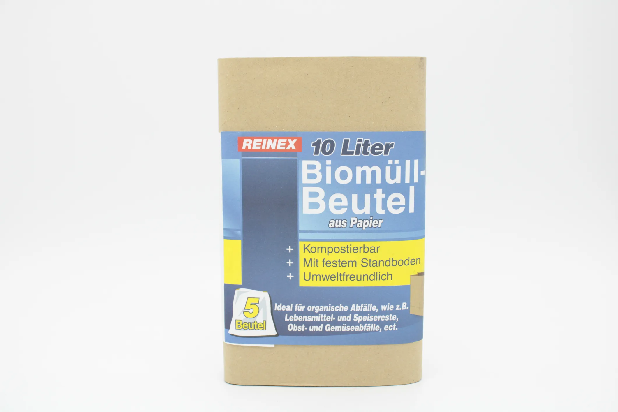 Biomüll-Beutel aus Papier 10 L 5-er Biomüll-Beutel aus Papier 10 L 5-er